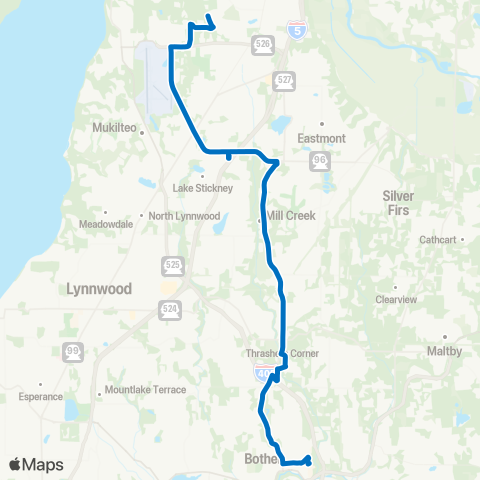 Community Transit Mariner P&R / Hardeson Road - Bothell map