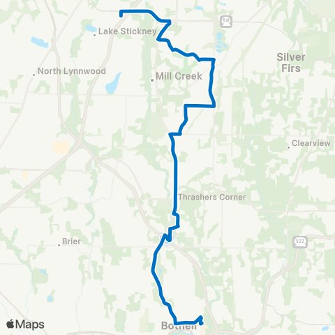 Community Transit Mariner P&R - Uw Bothell / Cascadia Coll map