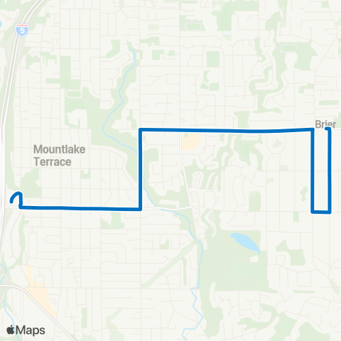 Community Transit Brier - Mountlake Terrace map