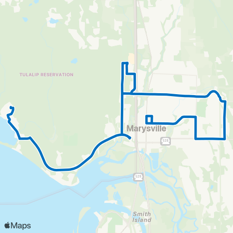 Community Transit Marysville - Tulalip map