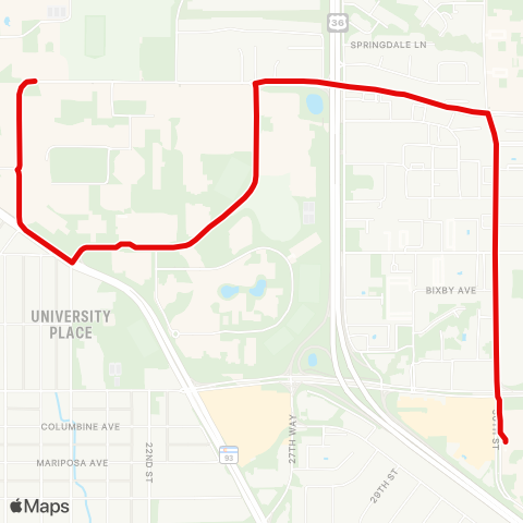 CU-Boulder Williams Village Limited - Main Campus map