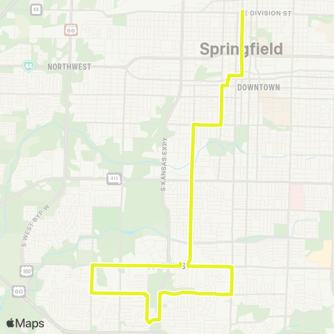 CU Transit Fort-Yellow map