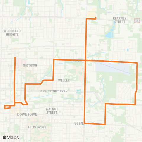 CU Transit Division-Orange map