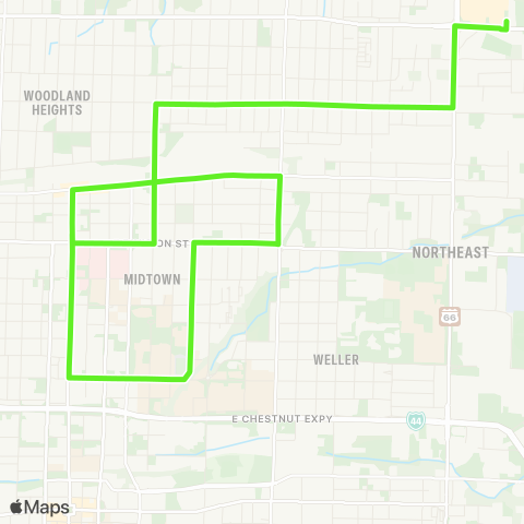 CU Transit Dale-Lime map