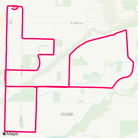 Cache Valley Transit District Island map