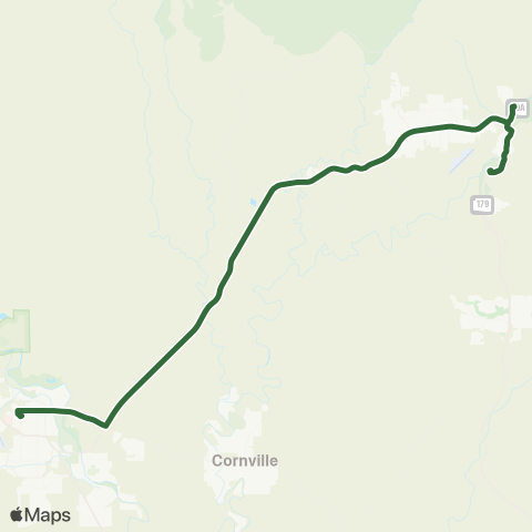 Cottonwood Area Transit Verde Shuttle map