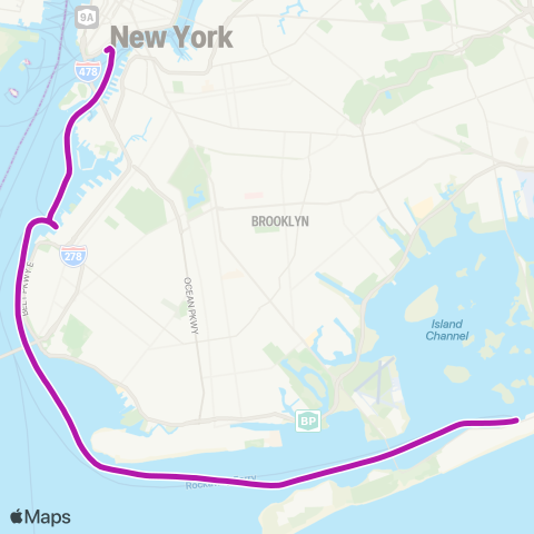 NYC Ferry Rockaway map