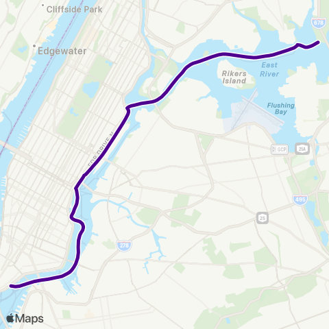 NYC Ferry Soundview map