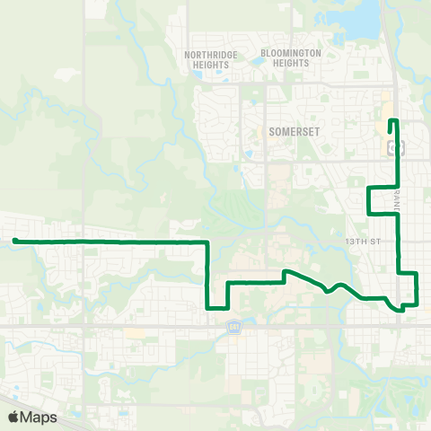 CyRide Green map