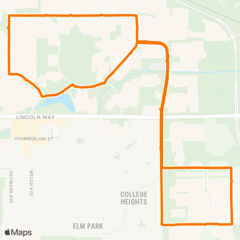 CyRide 23 Orange map