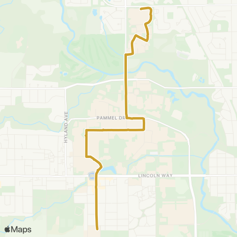 CyRide 25 Gold South map