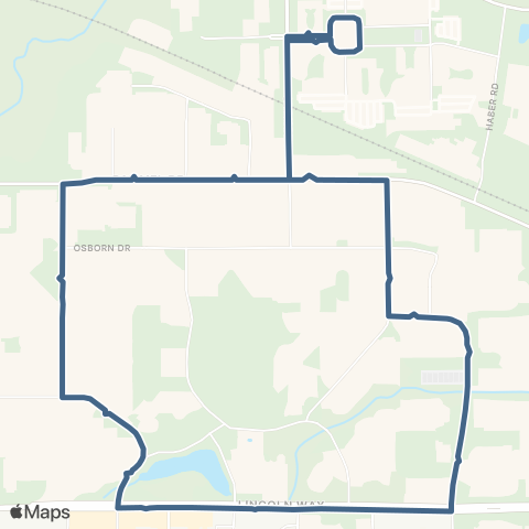 CyRide Moonlight Express B map