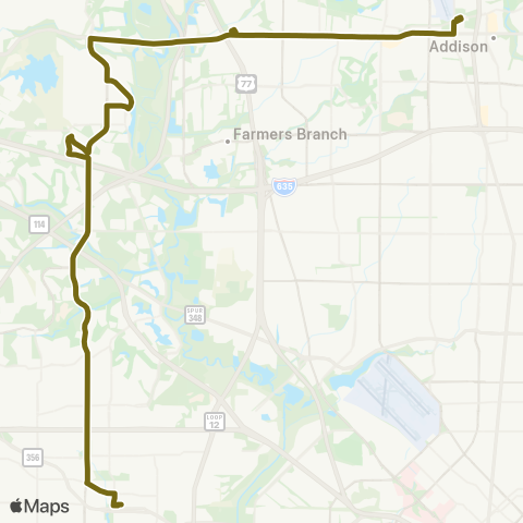 DART Macarthur - Beltline map