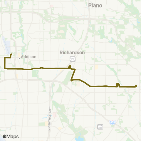 DART Spring Valley map