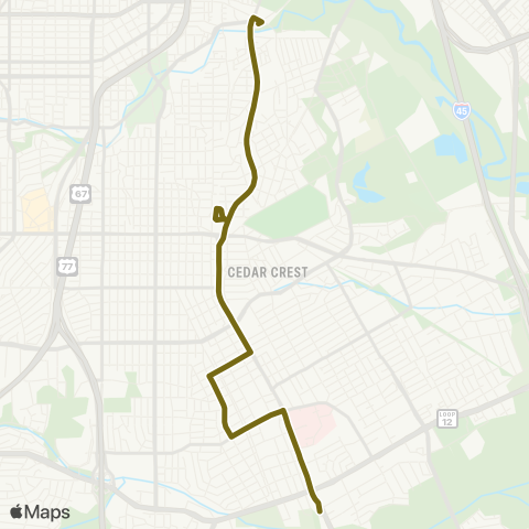 DART Lancaster / Ramona map