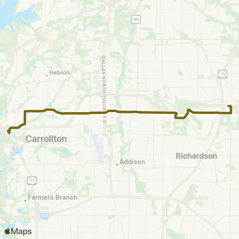 DART Frankford map