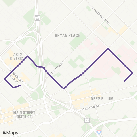 DART Baylor Bryan Tower map