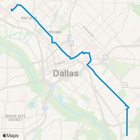 DART Malcolm X / Maple map