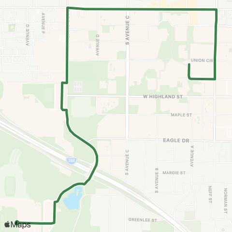 DCTA Eagle Point map