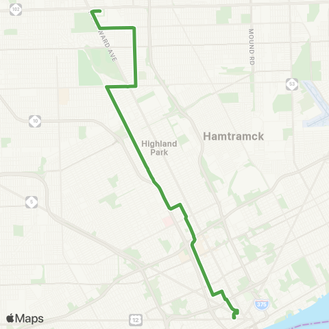 DDOT Hamilton map