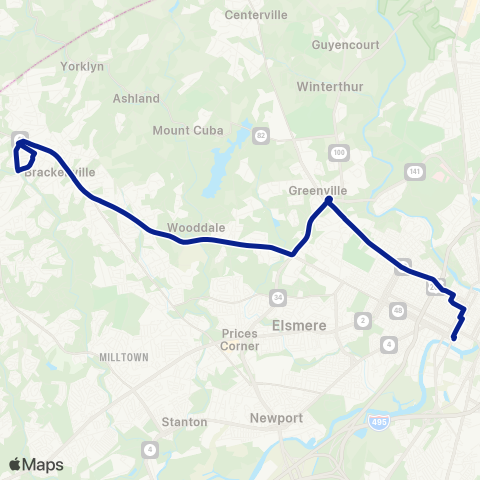 DART First State Lancaster Pike - Hockessin map