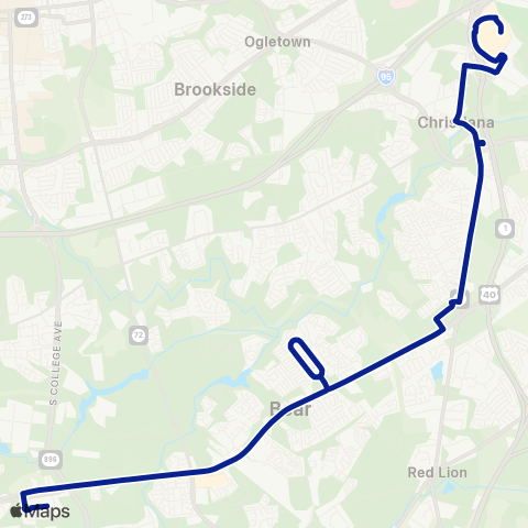 DART First State Glasgow - Christiana Mall map