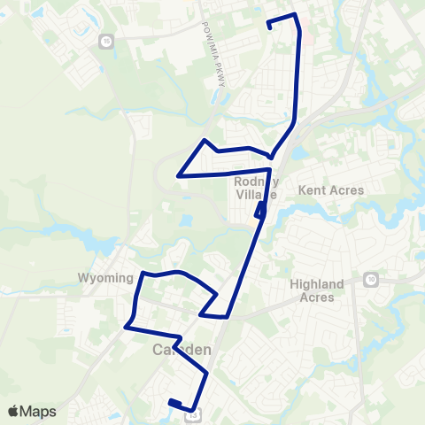 DART First State Camden Walmart map