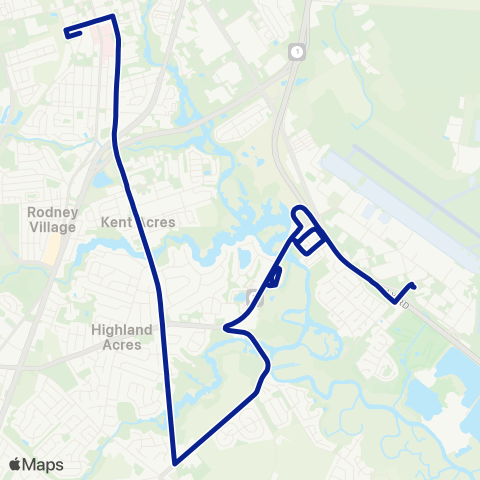 DART First State Moores Lake Ctr - Dover AFB map