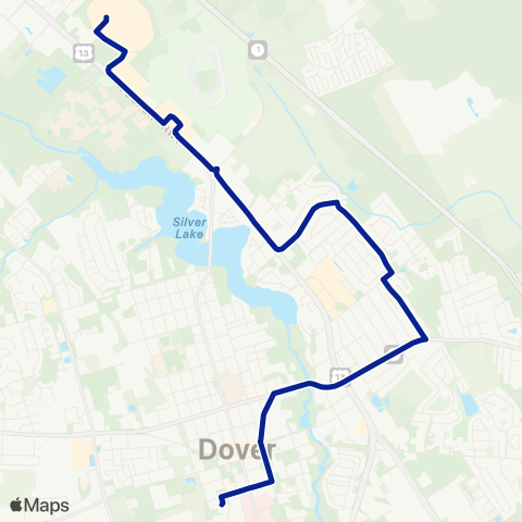 DART First State Persimmon Tree - Town Point map