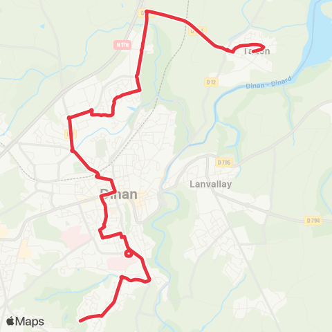 Dinamo Taden Mairie - La Nourais map