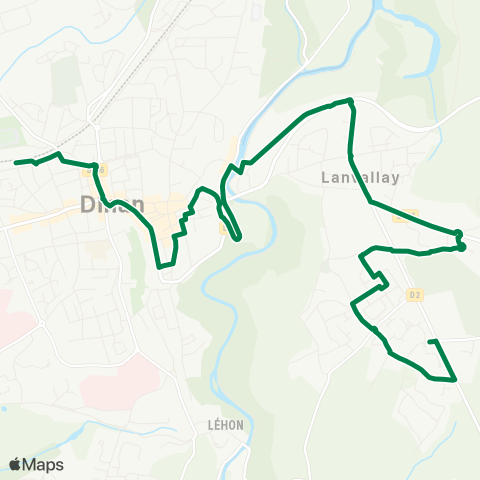 Dinamo Lanvallay Clos des Ormeaux - Deroyer map