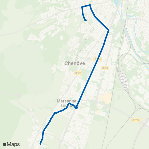 Divia Marsannay Charon - Charet map