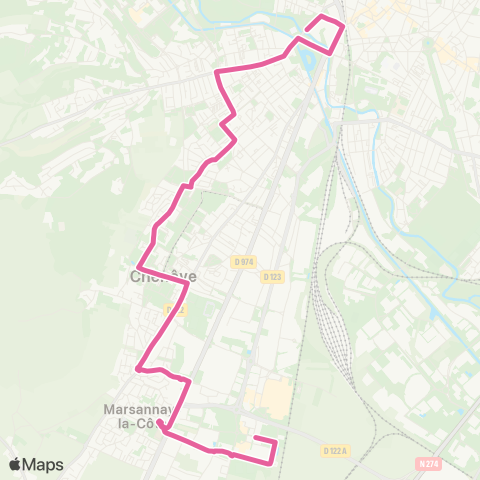 Divia Marsannay Pds - Monge map