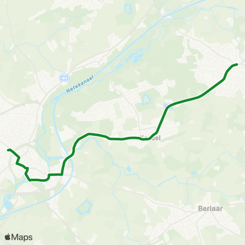 De Lijn Lier - Nijlen map