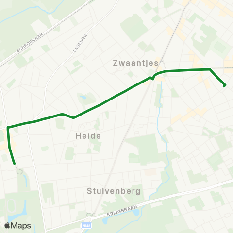 De Lijn Hoboken Zwaantjes - Lelieplaats map