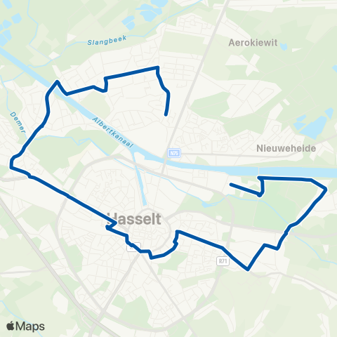 De Lijn Sint-Jansheide - Godsheide map