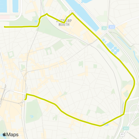 De Lijn Noorderplaats - Dam - Centraal Station map