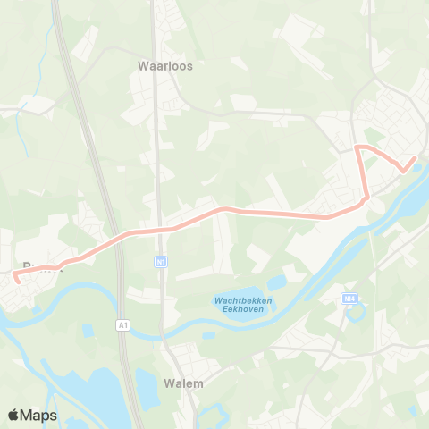 De Lijn Rumst - Duffel map