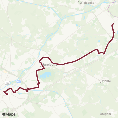 De Lijn Waregem - Deerlijk - Harelbeke - Stasegem - Kortrijk map