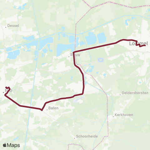 De Lijn Mol - Balen - Gerheide - Wezel - Lommel map