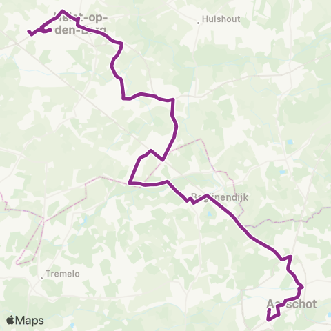 De Lijn Heist op Den Berg - Booischot - Aarschot map