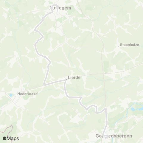 De Lijn Geraardsbergen - Lierde - Zottegem map