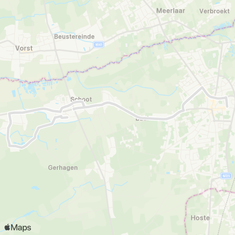 De Lijn Tessenderlo - Schoot map