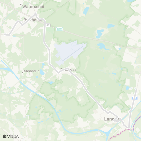 De Lijn Genk - Lanaken map