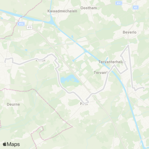 De Lijn Tessenderlo - Beringen map