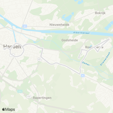 De Lijn KotHopper map