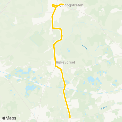 De Lijn Hoogstraten - Vlimmeren map