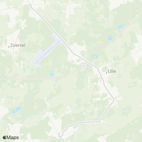 De Lijn Vorselaar - Lille - Oostmalle map