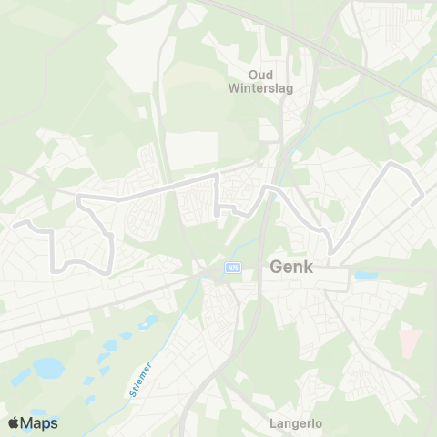 De Lijn Genk - Boxberg map