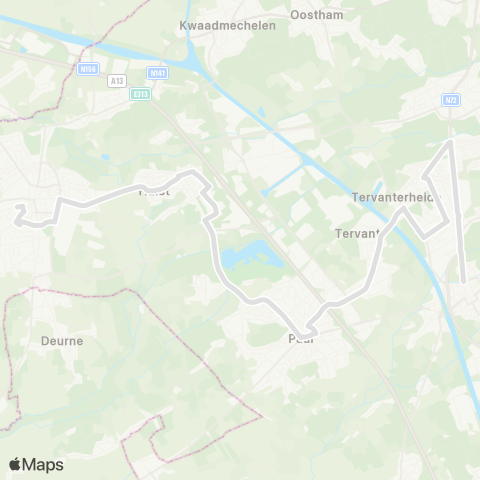 De Lijn Tessenderlo - Beringen map